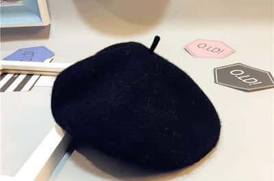 Béret en laine pure couleur unie pour enfant – Image 8