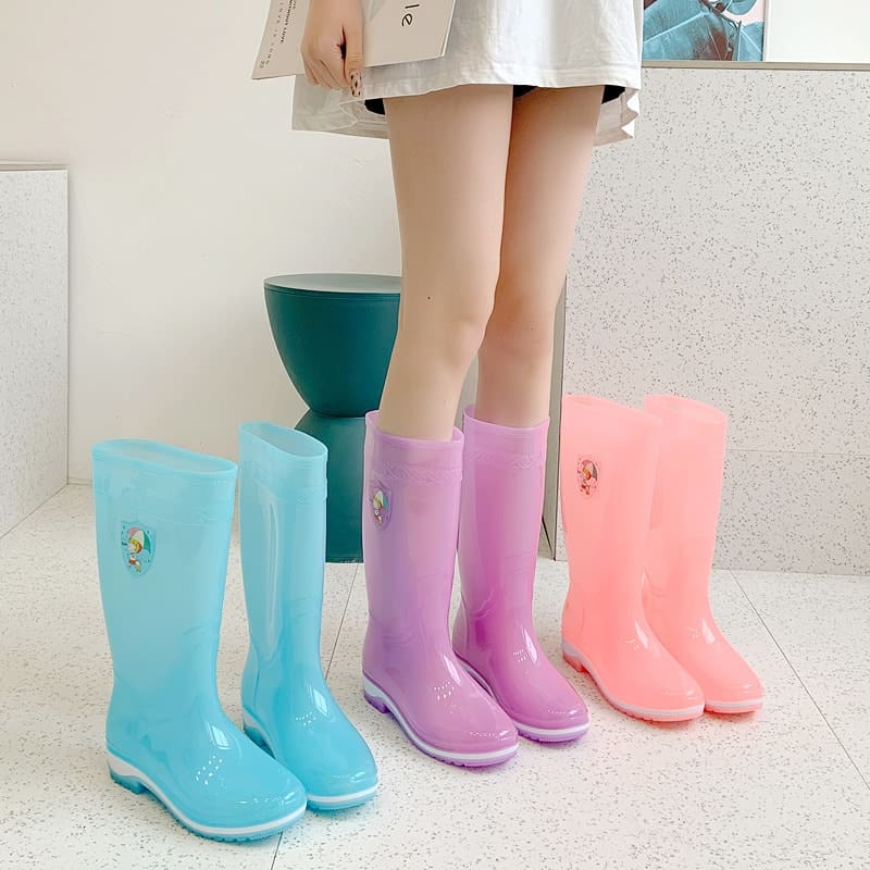 Bottes de pluie en caoutchouc transparent