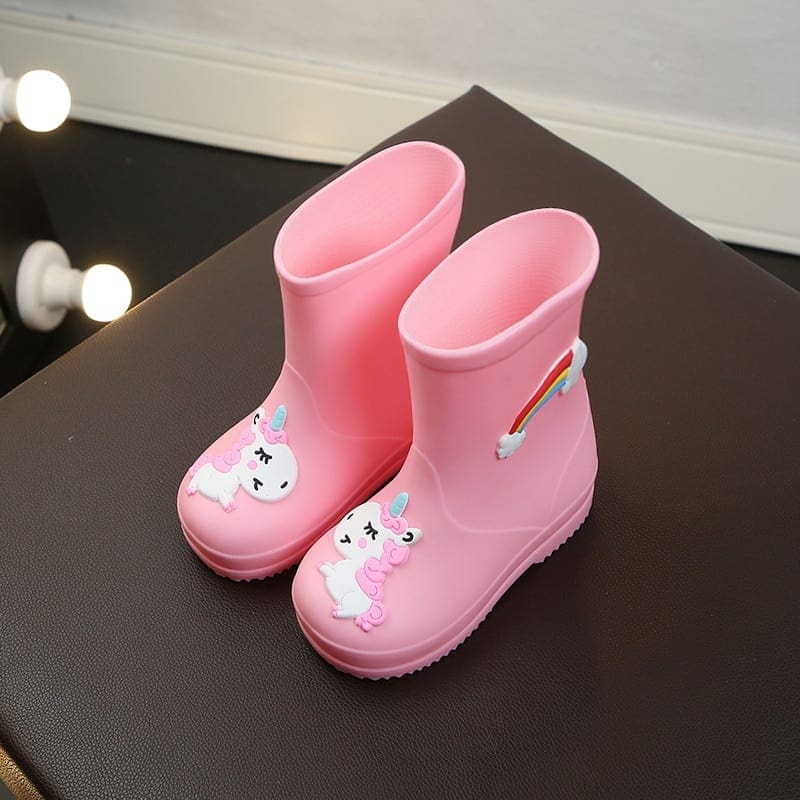 Bottes en caoutchouc chaudes licorne pour enfants – Image 5
