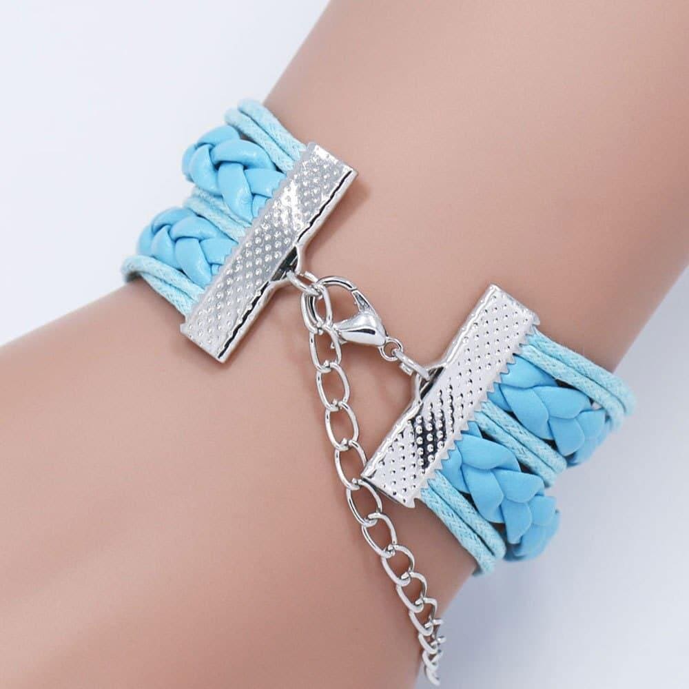 Bracelet tressé motif licorne pour fille – Image 3