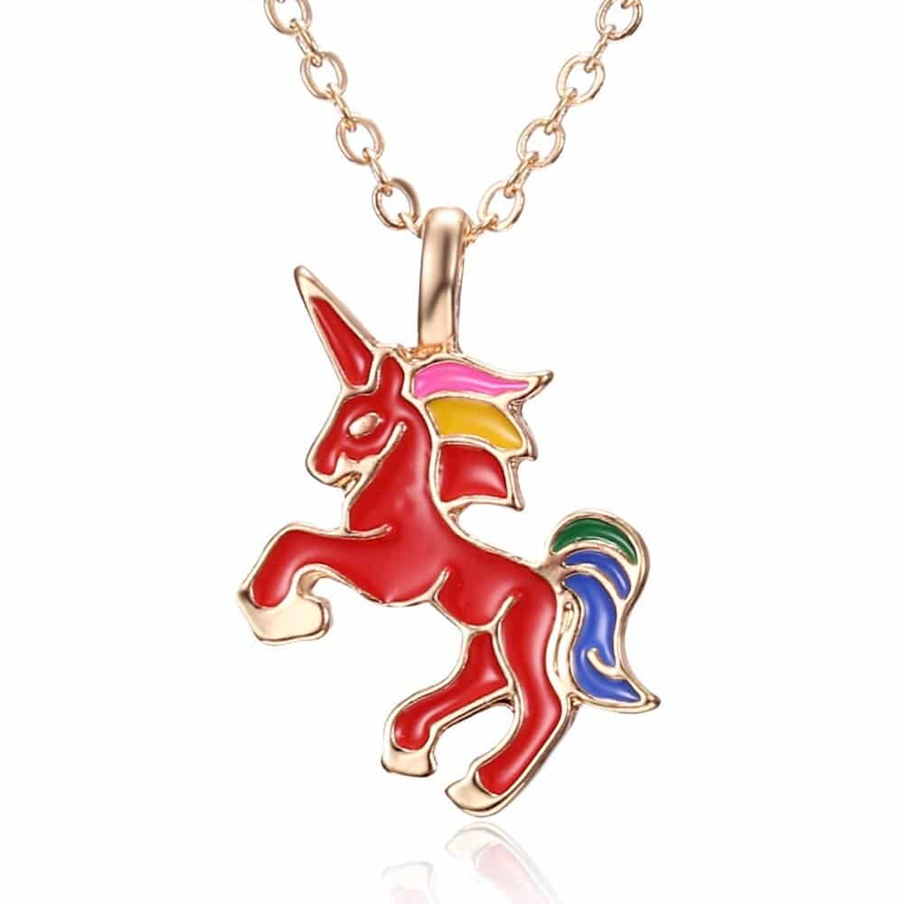Collier en chaîne avec pendentif licorne – Image 3