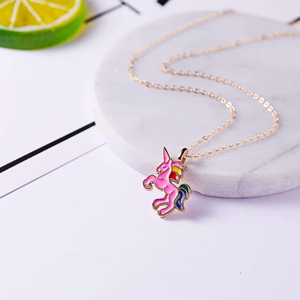 Collier en chaîne avec pendentif licorne – Image 6