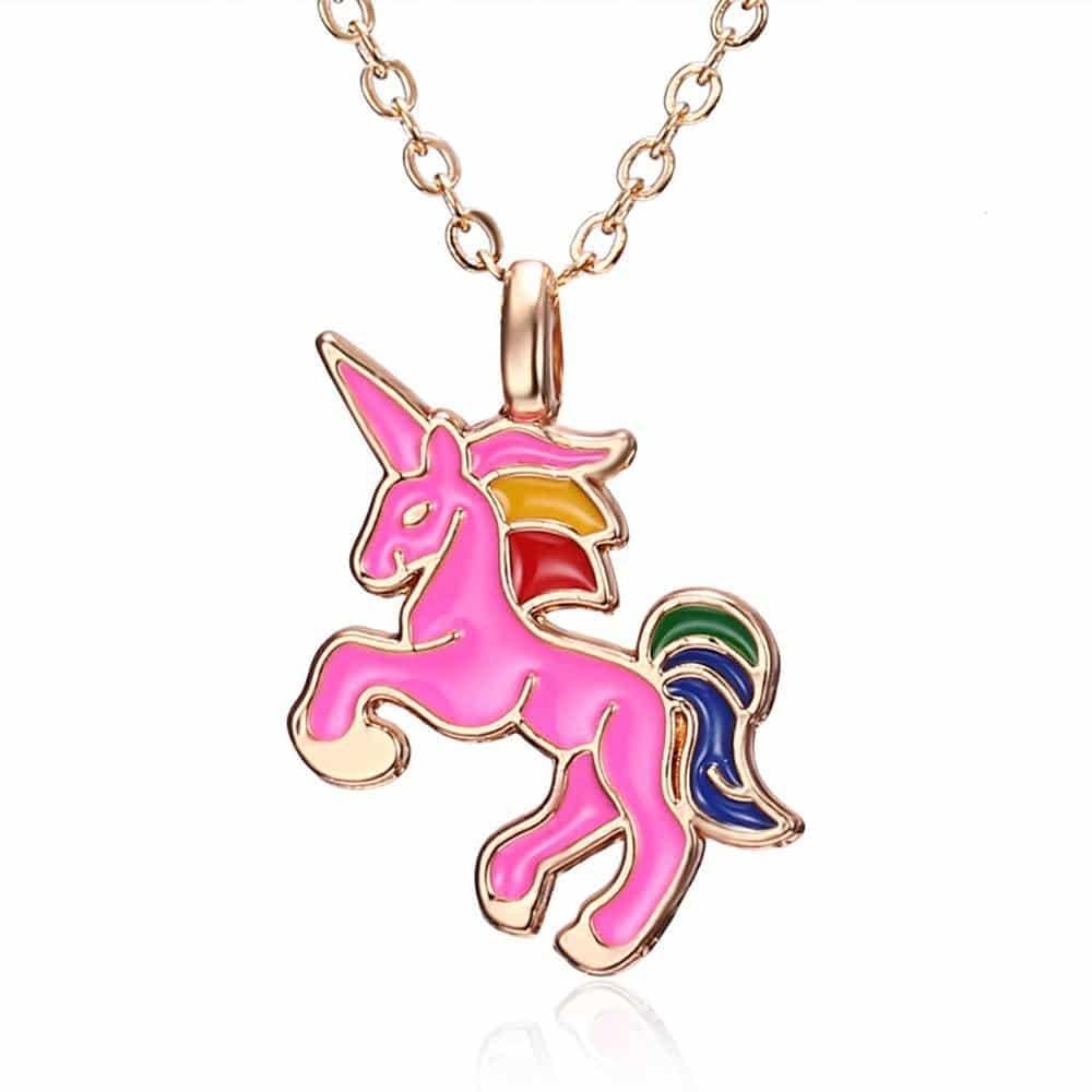 Collier en chaîne avec pendentif licorne – Image 9