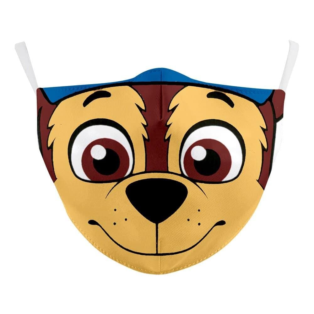 Masque en tissu avec imprimé chien dessin animé – Image 2