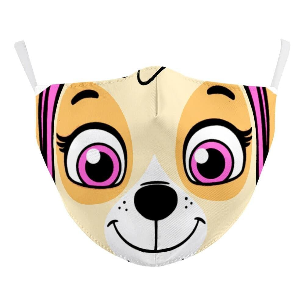 Masque en tissu avec imprimé chien dessin animé – Image 9